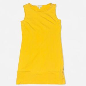 Yellow Cotton Shift Sleeveless Mini Dress from New York & Co. SIZE XS
